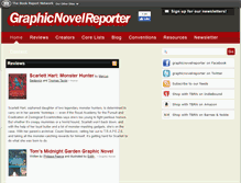 Tablet Screenshot of graphicnovelreporter.com
